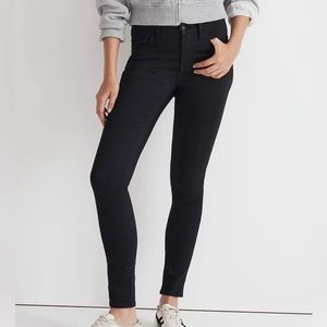 Madewell 9" high rise skinny in black pants  Sz 27